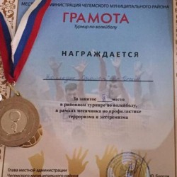 Турнир среди молодёжи по волейболу. 