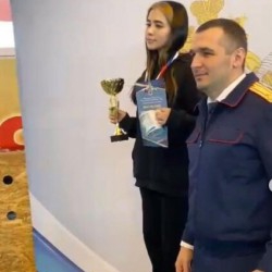 I-место в открытом соревновании по кикбоксингу 